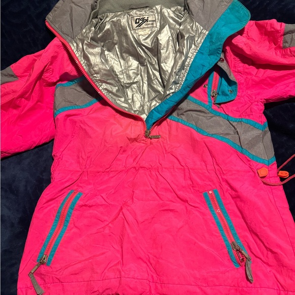 Vintage Ossi Skiwear Pink Jacket Large Men’s Ski Jacket - Picture 4 of 7